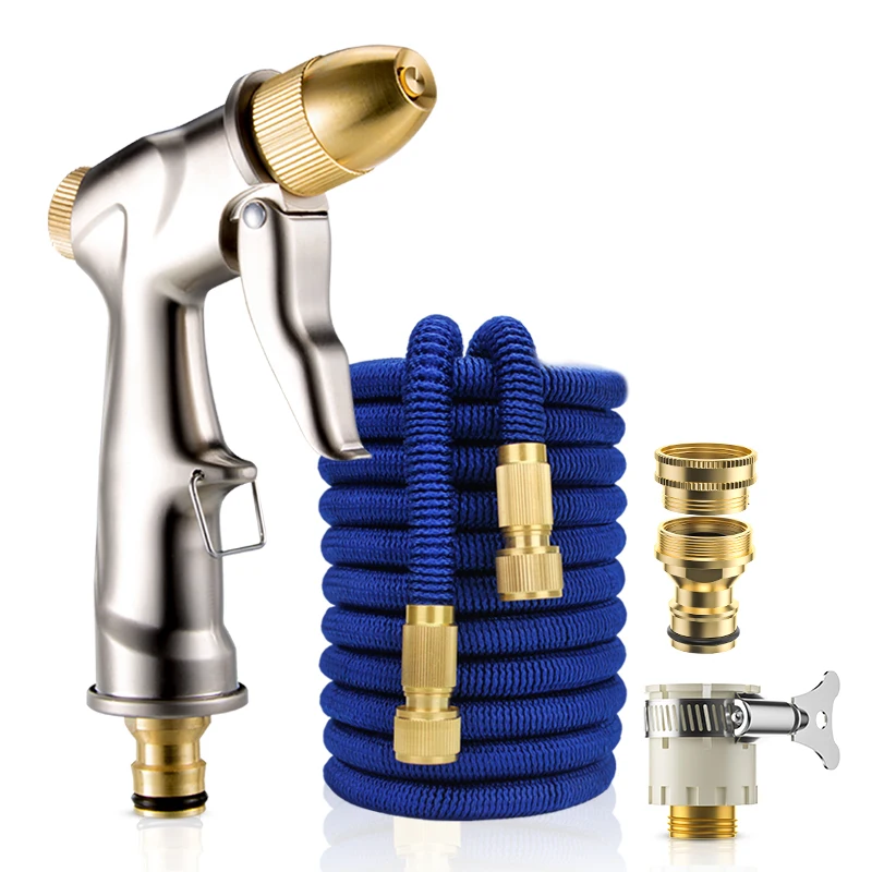 

Durable Metal Garden Hose Nozzle High Pressure Car Wash Gun Expandable Hose Irrigation Devices Gardening Water Sprinkler Sprayer