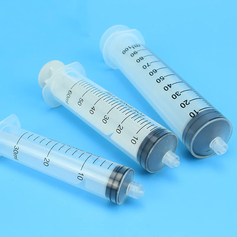 10pcs/lot Disposable Plastic Syringe Use With Syringe Filter 5ml/10ml/20ml/30ml/60ml/100ml Plastic Sample Extractor Injector