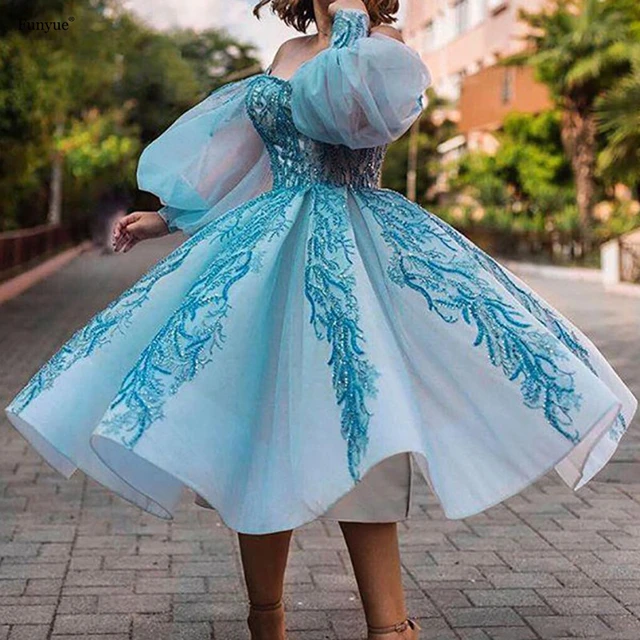 Evening Dress Short Wedding Short Dresses Puff Sleeves Short Prom Evening Gown Prom Dresses Aliexpress