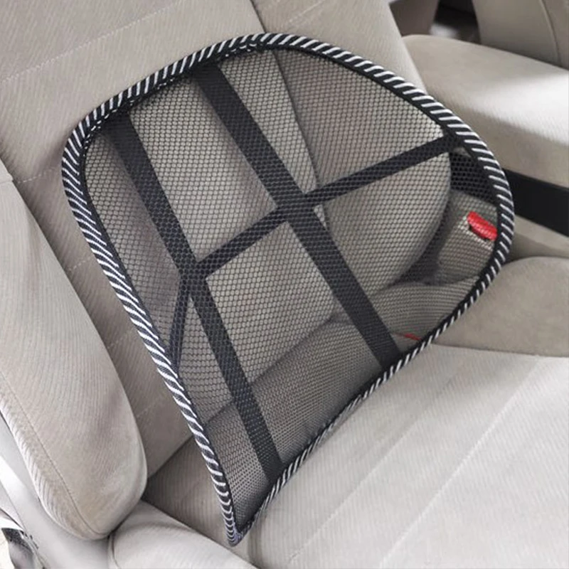 Universal Car Back Support Chair Massage Lumbar Support Waist Cushion Mesh Ventilate Cushion Pad for Car Office Home