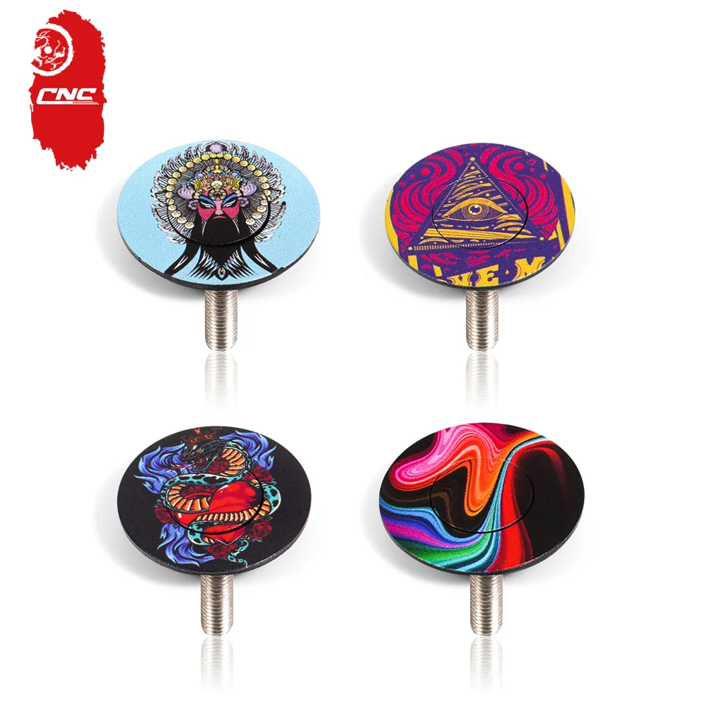 CNC Bicycle Bowl Cover Stem Top Cap Universal MTB Mountain Top Cover Road Bike  Earphone Cover