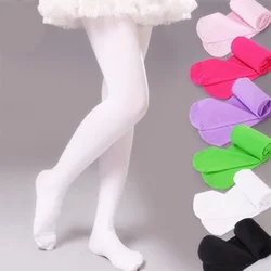 Pantimedias de baile de Ballet para niñas, medias de terciopelo de sección delgada A la moda para bebés, medias blancas y negras sólidas para niños de 0 A 9 años