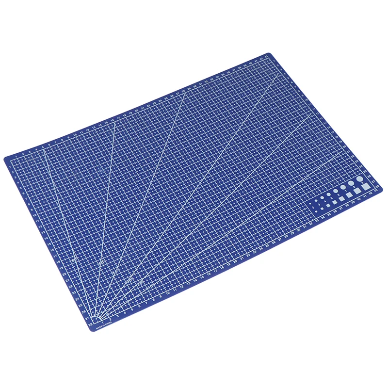 1Pcs A3 PVC Rectangular Grid Line Cutting Mat DIY Tool 45cm x30cm