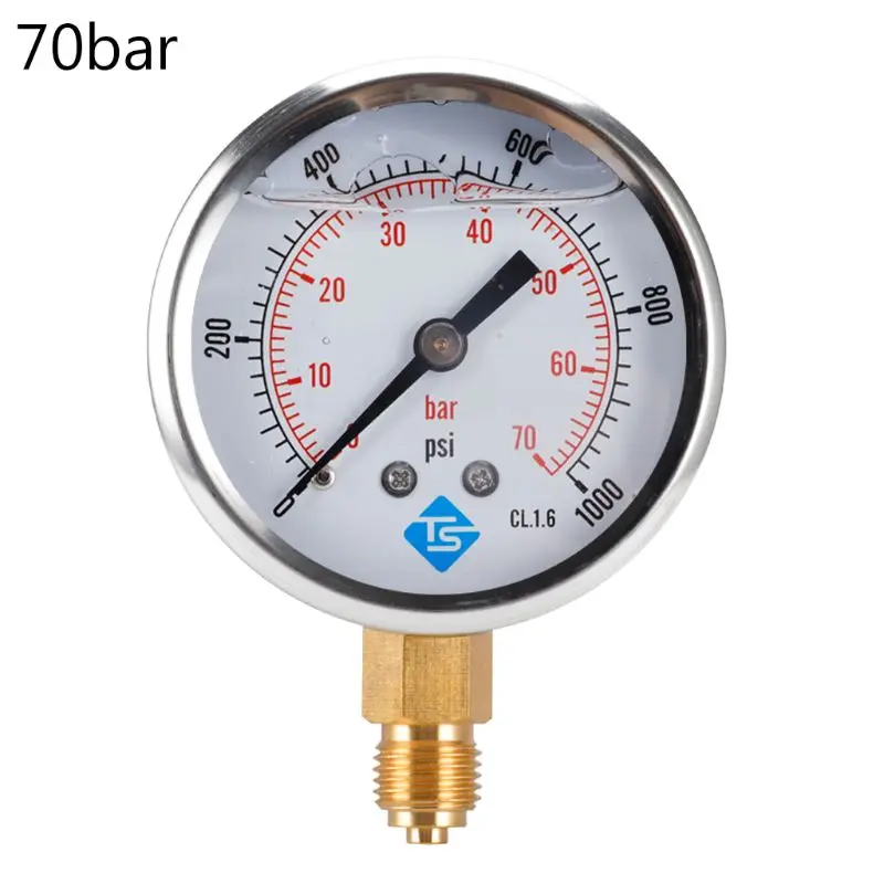글리세린 충전 압력 진공 복합 게이지 68mm 다이얼 VAC ~ 10000 PSI BTM, 드롭 배송