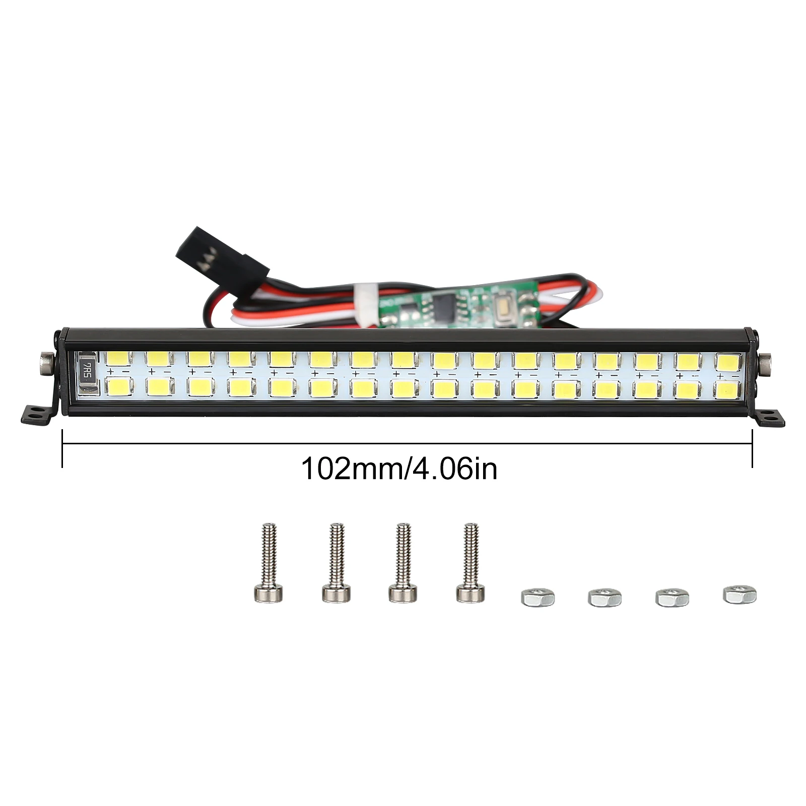 INJORA Heldere Lichtbalk 17/52/102/147mm voor 1/10 RC Crawler Auto Axiale SCX10 90046 TRX-4 TAMIYA CC01 D90 Redcat
