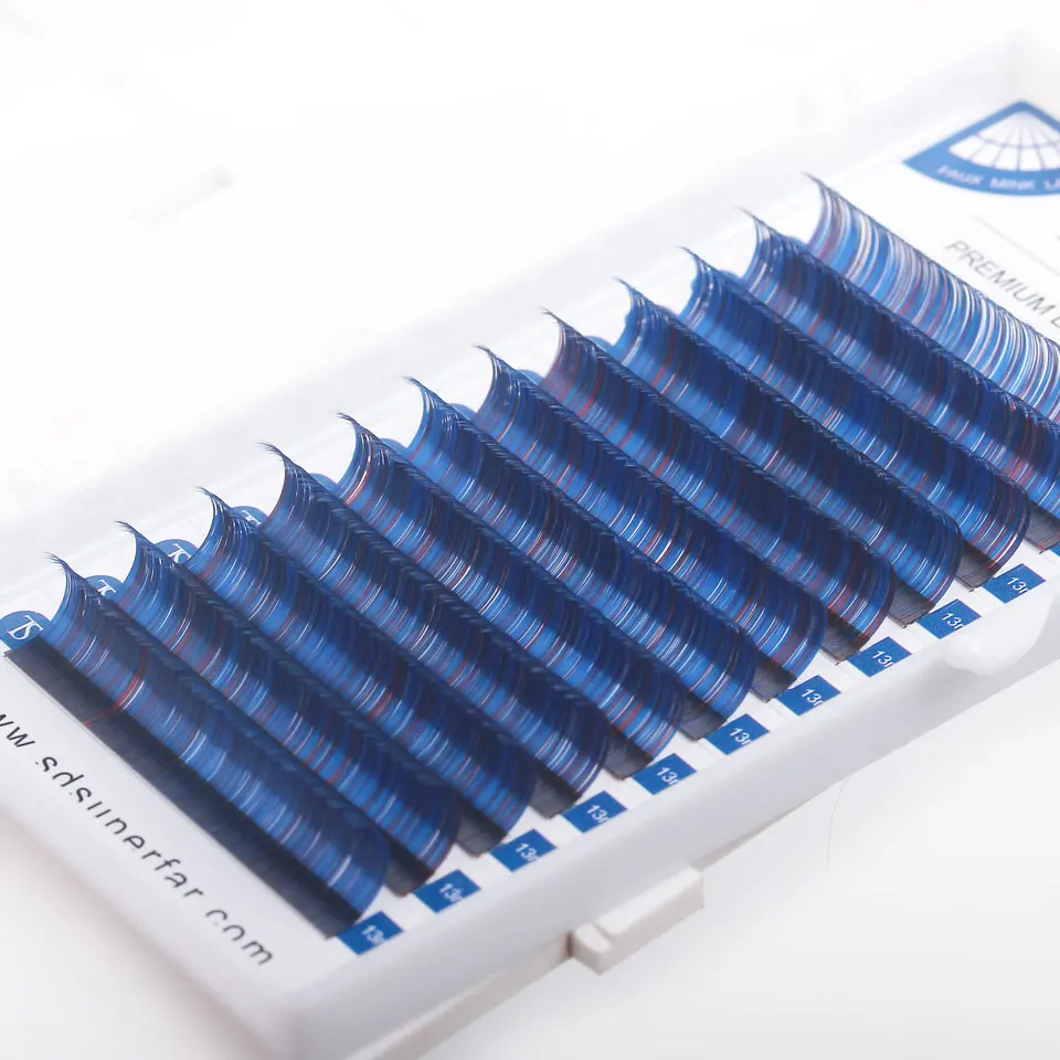 THINKSHOW 0.10mm grubość Curl C/D Ombre Mix kolorów przedłużanie rzęs naturalne i miękkie przedłużanie rzęs narzędzia do makijażu duża wyprzedaż