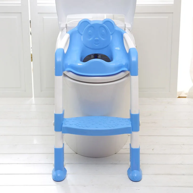 2 Colors Folding Baby Potty Infant Kids Toilet Training Seat with Adjustable Ladder Portable Urinal Potty Training Seat Children