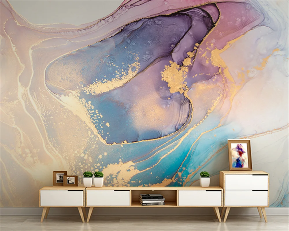 beibehang Custom Nordic abstract light luxury art graffiti living room TV background bedroom wallpaper wall papers home decor