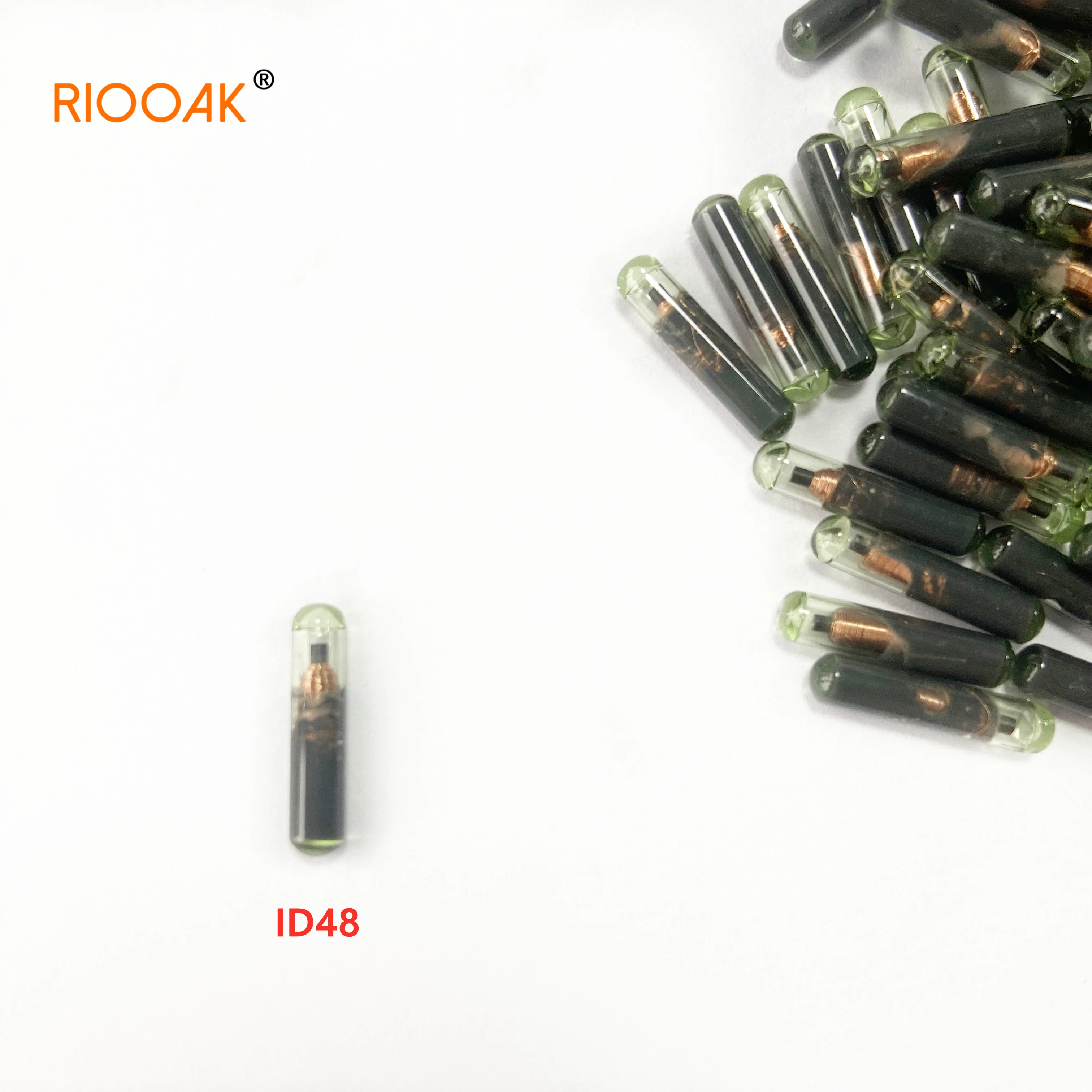 

RIOOAK OEM Glass Car Key ID48 Transponder Chip T6 Crypto Unlock Clone Chip For VW Audi Seat Skoda Porsche Honda Work For VVDI KD