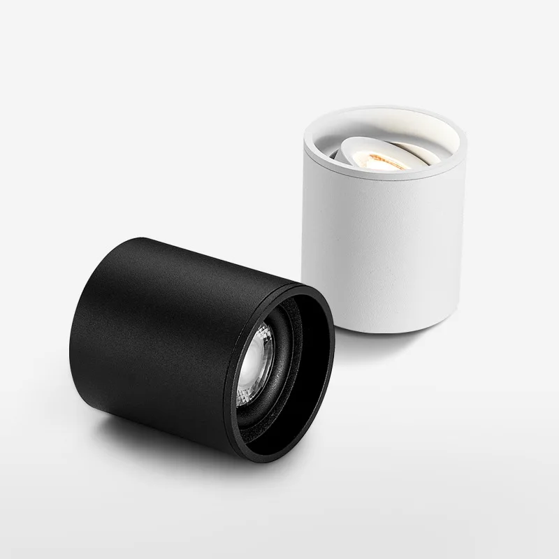 Round Dimmable LED Surface mounted Downlight 7W 9W 12W 15W Ceiling Lamp Spotlight angle adjustable ceiling type household