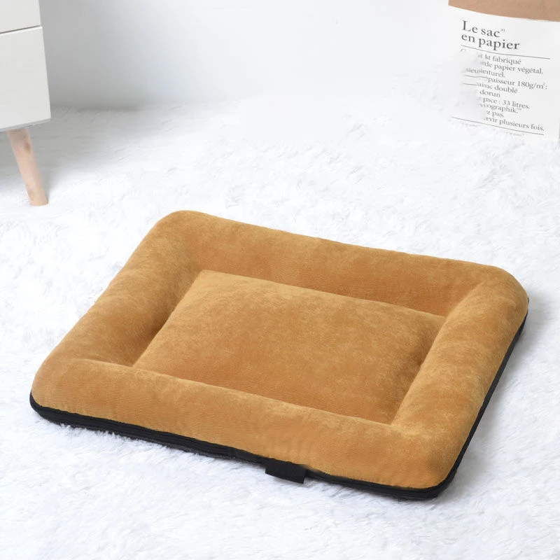 Corduroy Reversible Dog Bed Mat All Season Machine Washable Warm Pet Pad for Small Medium Large Dogs Indoor Dog Bed Pet Mat