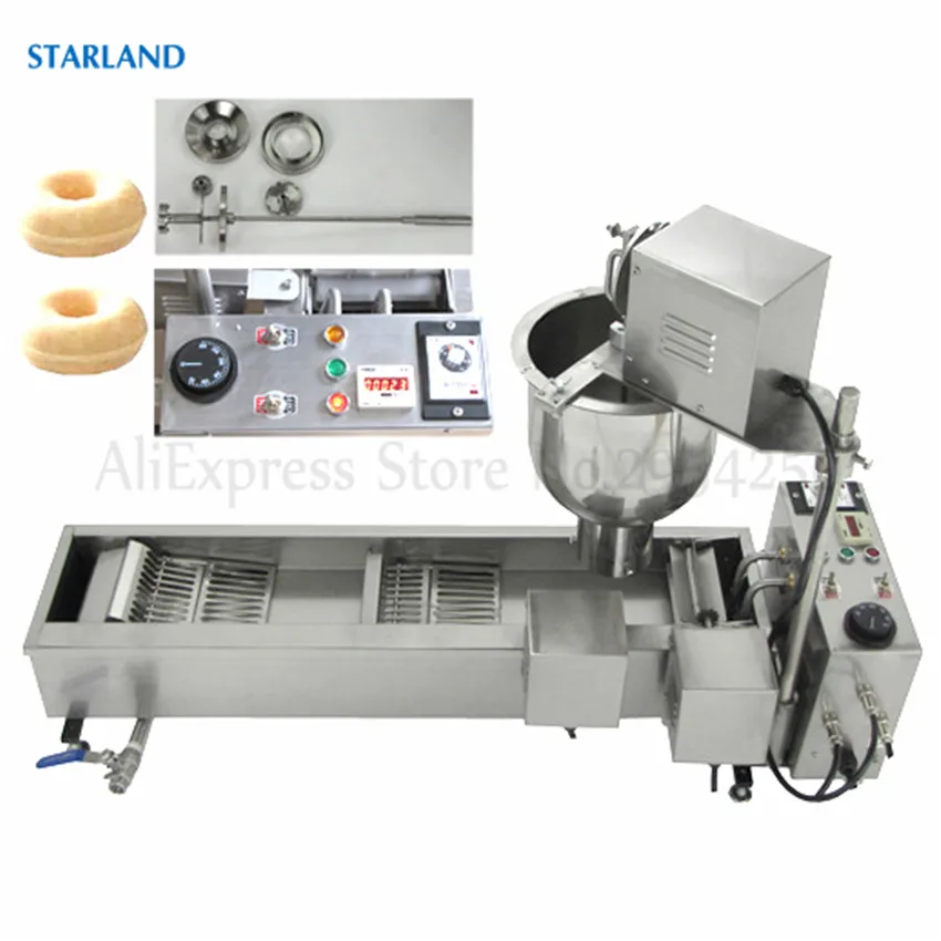 Electric Automatic Donut Fryer Machine Commercial Donuts Cake Maker High Productivity Doughnut Euipment 110V/220V