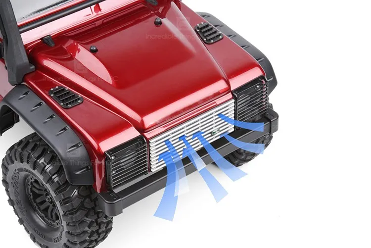 For Traxxas Trx-4 Defender Trx4 82056-4 Metal Air Intake Grille Front Water Tank Cooling Net