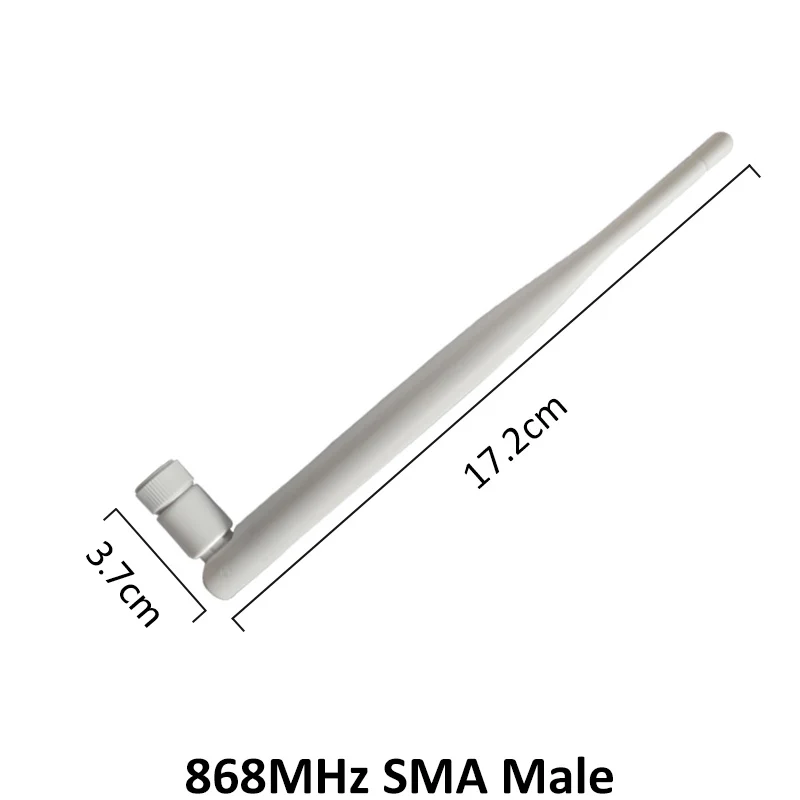 white 868MHz 915MHz LORA Antenna 5dbi SMA Male Connector 915 868 MHz antena antenne waterproof 21cm RP-SMA/u.FL Pigtail Cable