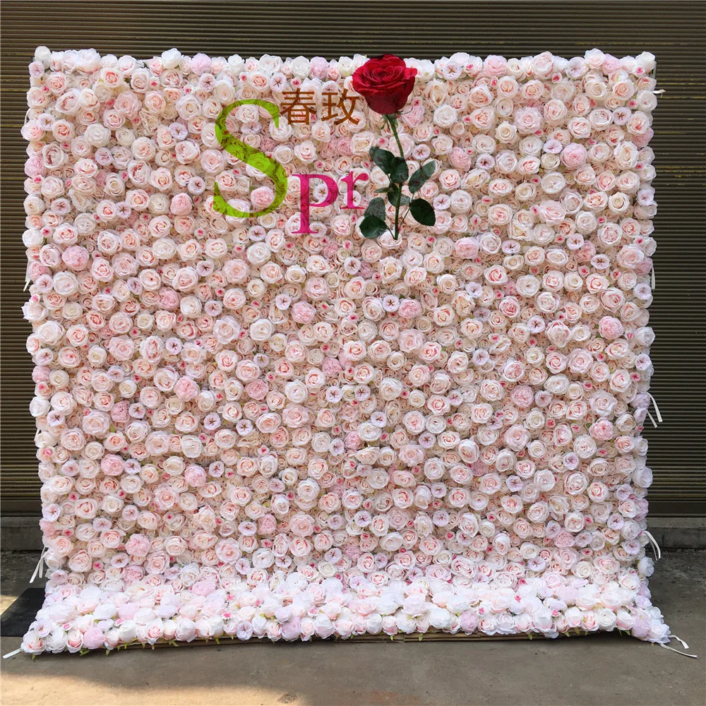 

SPR Supplies Decorative Home Floral Decoration Rose Peony Bouquet Silk Artificial Flower Wall Wedding Backdrop