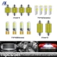 Kit de bombillas LED personalizables para interior de coche, 14 unidades, 12V