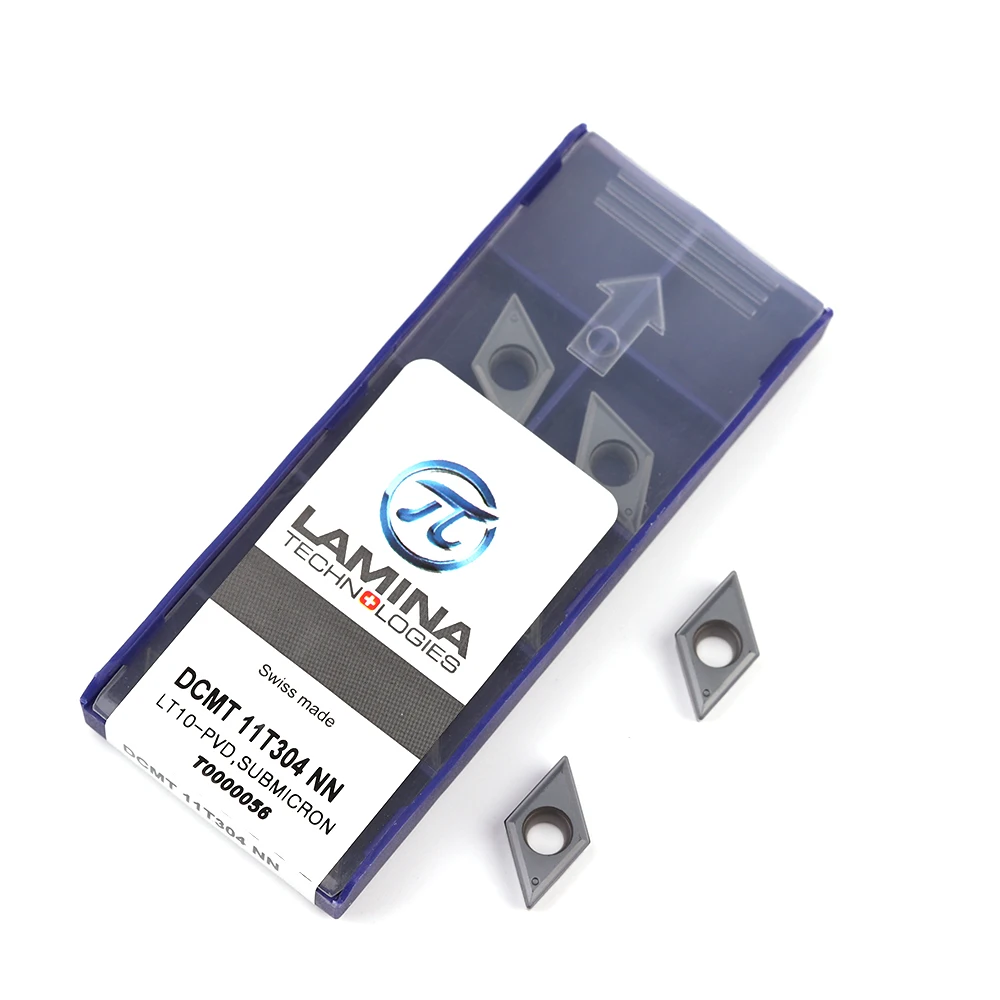 10pcs LAMINA 100% originale DCMT 11T308-11T304 NN LT10 CNC inserto in metallo duro inserto di fresatura DCMT11T304 NN LT10