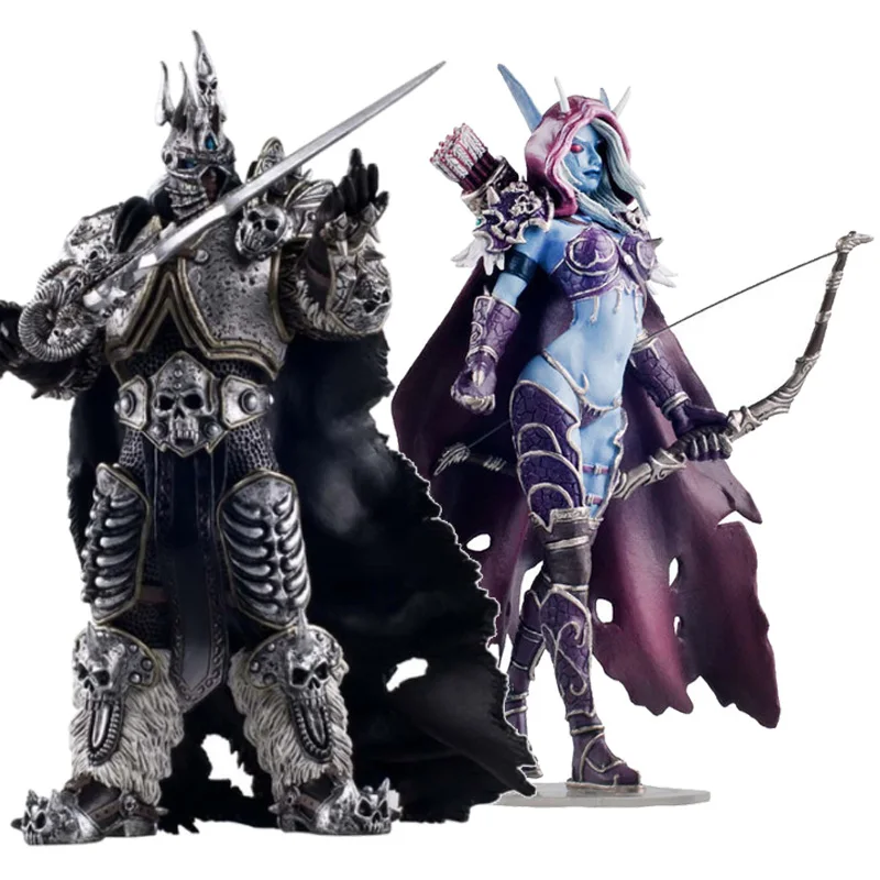 WOW Fall of The Lich King Arthas Sylvanas Windrunner Sylvan Archery Queen World Of Warcraft Dota Menethil Action Figure Anime