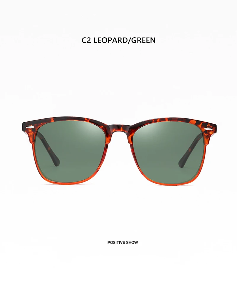Mode quadratische polarisierte Sonnenbrille Männer Frauen klassische Niet Sonnenbrille für Männer hochwertige Anti-Blend-Fahr schirme – Detail 13