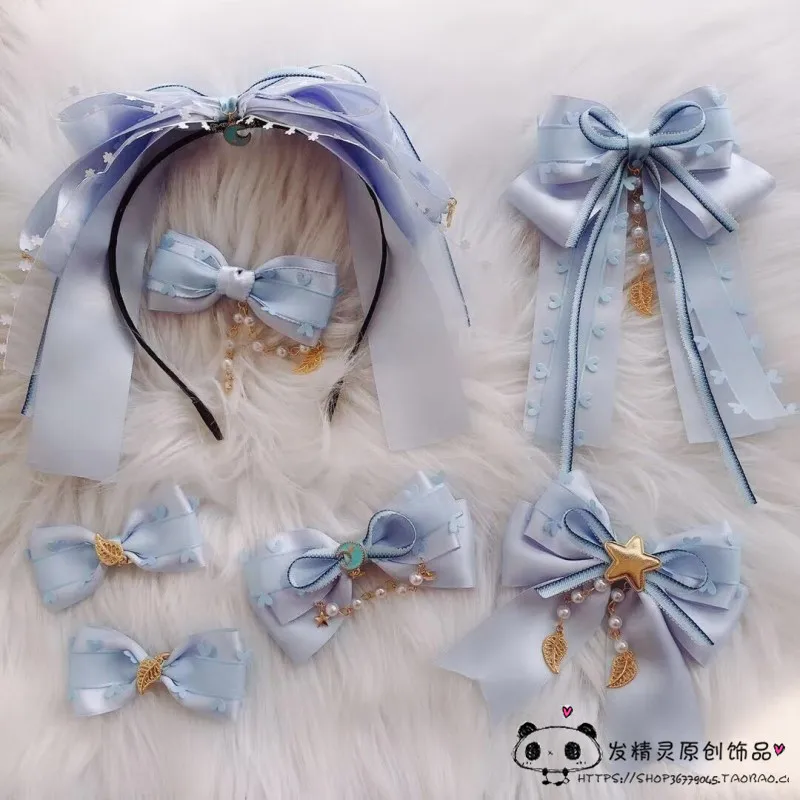 

Bow lolita hair accessories small things KC soft sister cute girl hairpin side clip top clip spring clip