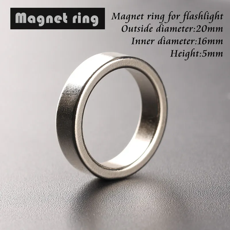 Convoy Flashlight Magnet Ring for S2 S2+ S3 S4 S5 S6 S7 S8 M1 C8 Flash Light Tail Ring Latarka Hoops Magnetic Ring 20*16*5mm