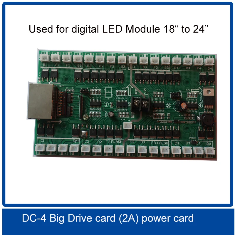 DC-4/5/6(2A) Numbers Drive card Use For 18-24 inch LED digital Number Module Gas Oil Price LED Sign Control Card