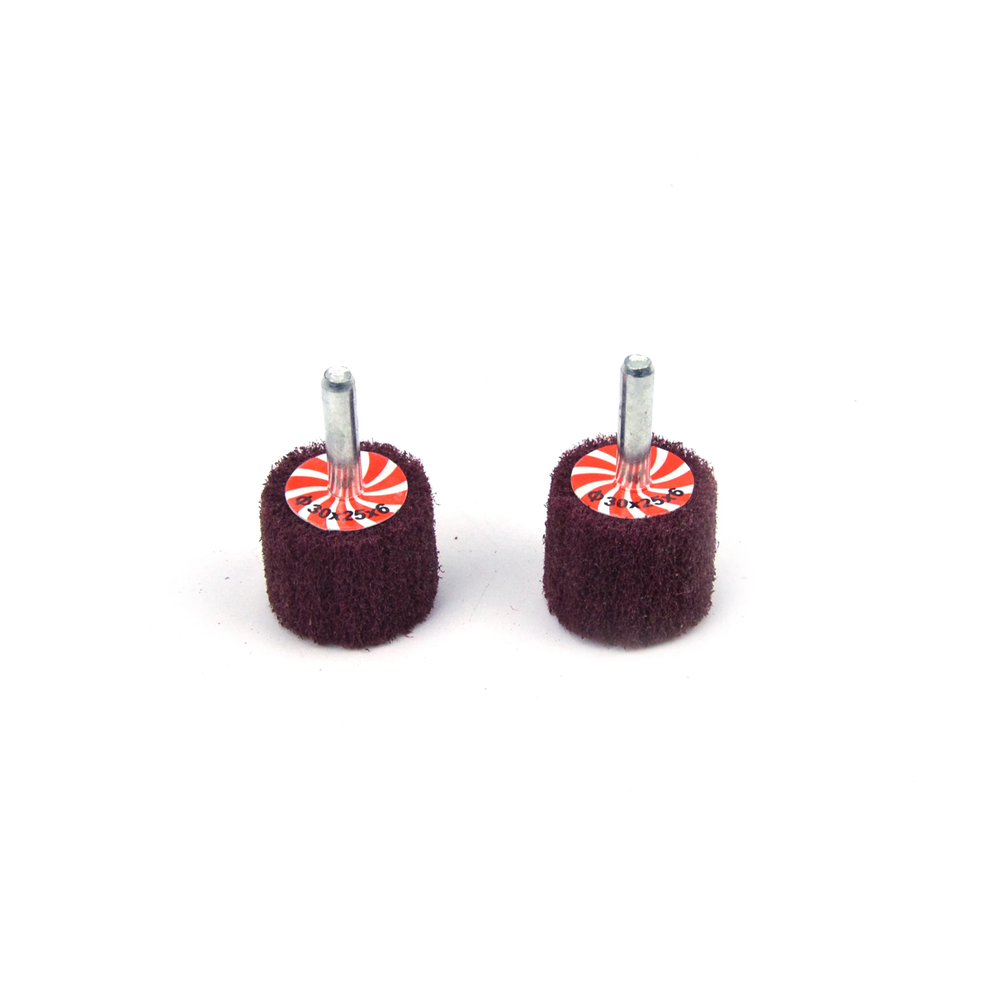 Cabezal de pulido de fibra de nailon, ruedas de pulido de aleta para herramientas eléctricas, accesorios, vástago de 6mm, grano 120 320, 30mm x 25mm, 4 Uds.