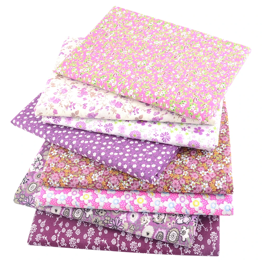 8 PCS 40x50/50cm Cotton Fabric for Patchwork Quilting Patchwork Fabric Fat Quarter Bundle DIY for Quilting Patchwork Cushions