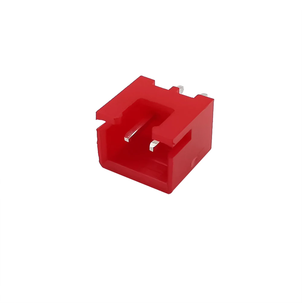 50Pcs Red XH-2A XH2.54 2 Pin Wire Connectors Male Plug Straight Pin Header Connector PCB Terminals
