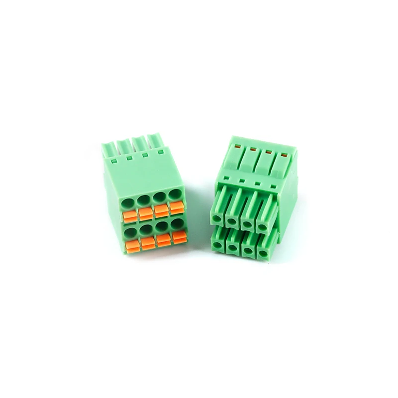 2Pcs KF2EDGKNH-2*2/3/4/5/6/8P/Double row plug 3.5mm pitch pluggable terminal block KF2EDGKNH 3.5 PCB PLUG-IN TERMINAL BlOCKS