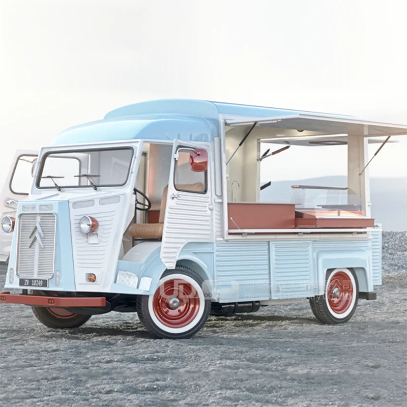 ホット販売ストリート食品トラックモバイルキッチンホットドッグバーベキューお菓子バンアイスクリーム