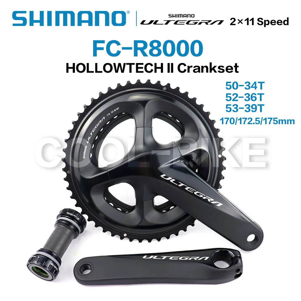 Shimano ultegra fc r8000-hollowtech iiクランクセット,2x11スピード