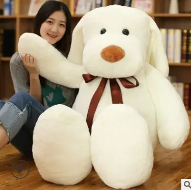 

large 100cm stuffed toy creative long ears dog plush toy soft doll throw pillow gift b0589