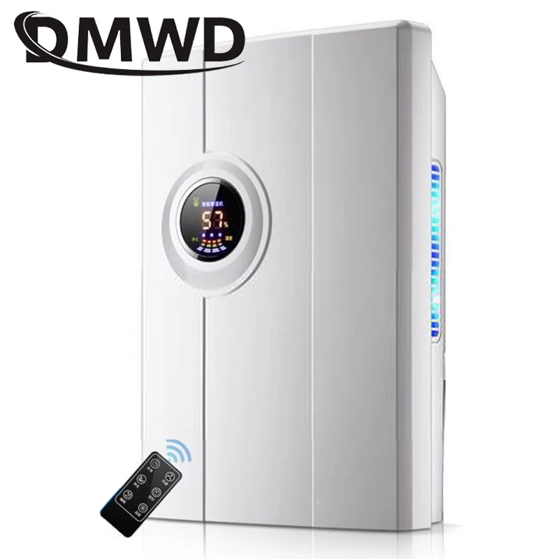 

DMWD Intelligent Dehumidifier Cabinet Desiccant Moisture Absorber Timing Air Cooling Dryer Purifier Absorbing Machine 2.2L Tank