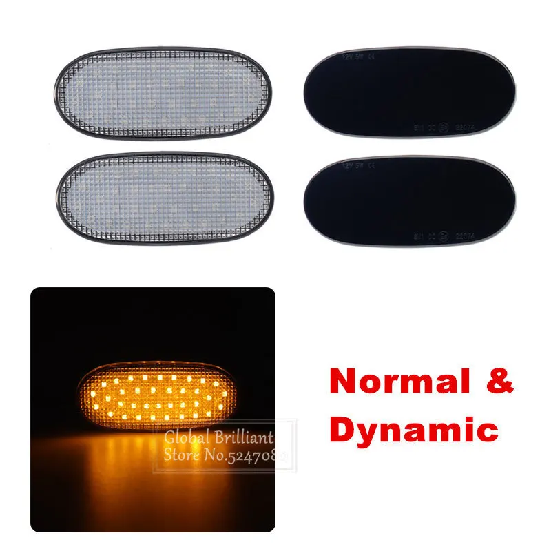 

Normal/Dynamic 36 LED Side Marker Lights Turn Signal Light Panel Lamp 12V For Volkswagen Crafter For Benz Sprinter W906 06-13