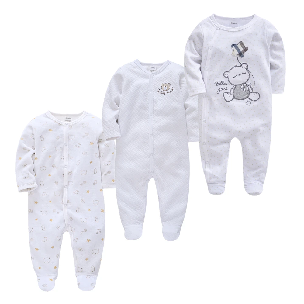 100% cotton 3pcs Roupas bebe de Baby Girl Boy Pijamas bebe fille Cotton Breathable Soft ropa bebe Newborn Sleepers Baby Pjiamas