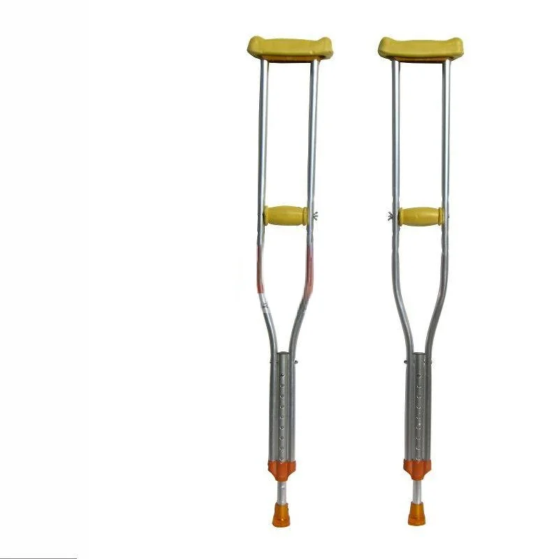 Underarm Crutches Aluminum Alloy Thickened Double Crutches Non-Slip Retractable Walking Stick Lightweight Elderly Disabled Walk