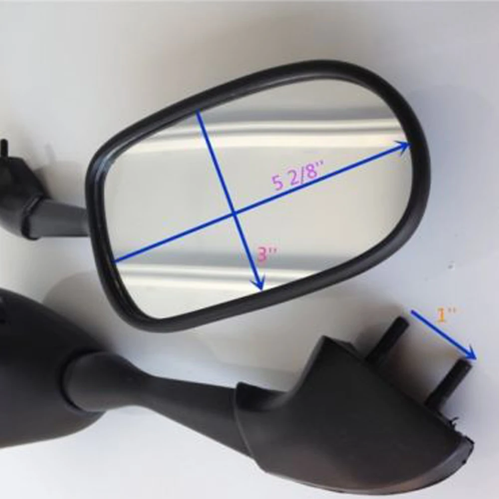 Pair Black NEW Style Side Rearview Mirrors For Yamaha FZ1 FZS1000 2001-2005