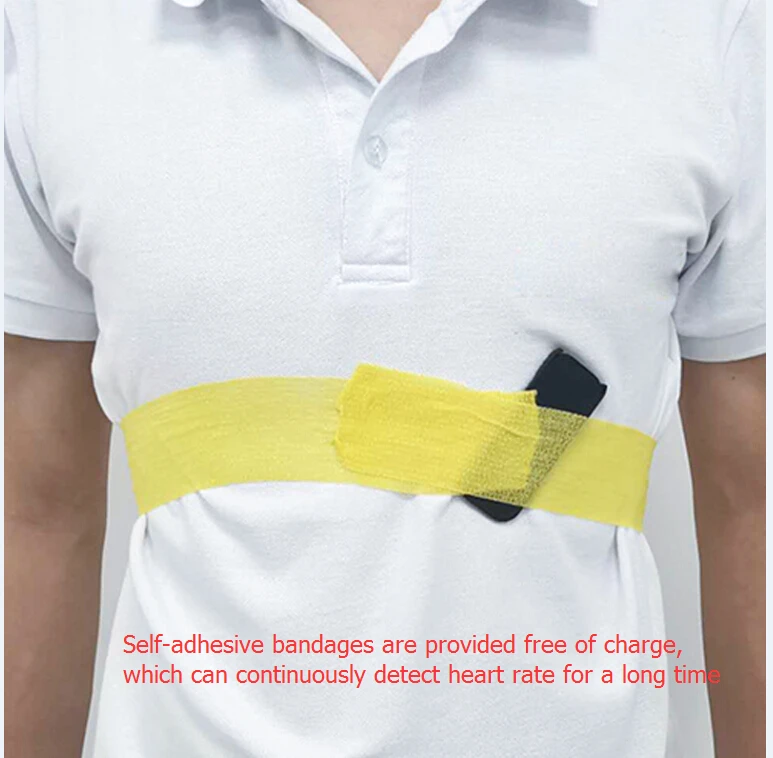 ECG Monitor Wearable Chest Strap Bluetooth Heart Health EKG Tracker Free App Portable Handheld Recording