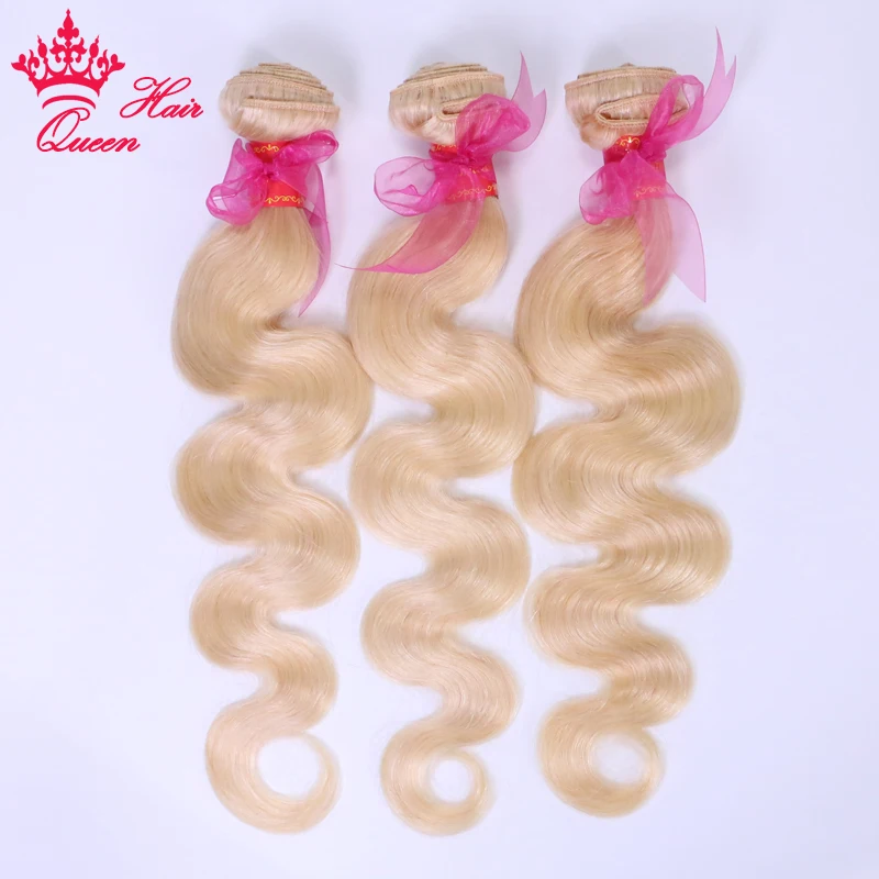 613 Bundles With Frontal Brazilian Body Wave Hair 3/4 Bundles With Closure Blonde Human Hair Bundles With Frontal