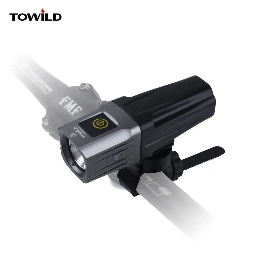 TOWILD BR1600  BR1100  1600 Lumens IPX6 Waterproof USB Rechargeable Bike Light flashlight led light with battery