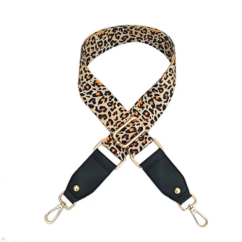 Adjustable Nylon Belts For Women Bag Leopard Bag Strap Handbag Belt Wide Shoulder Bag Strap Replacement Strap Accessory Bag Part