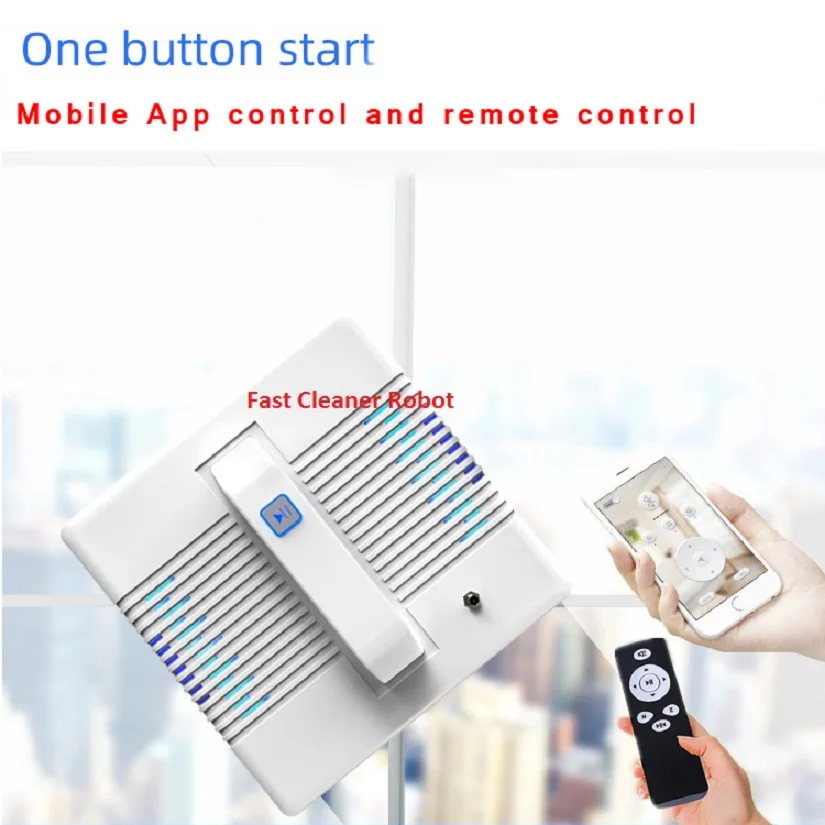 Smartphone App Remote Control Rrobot nettoyeur de vitres for Framed and Frameless glass