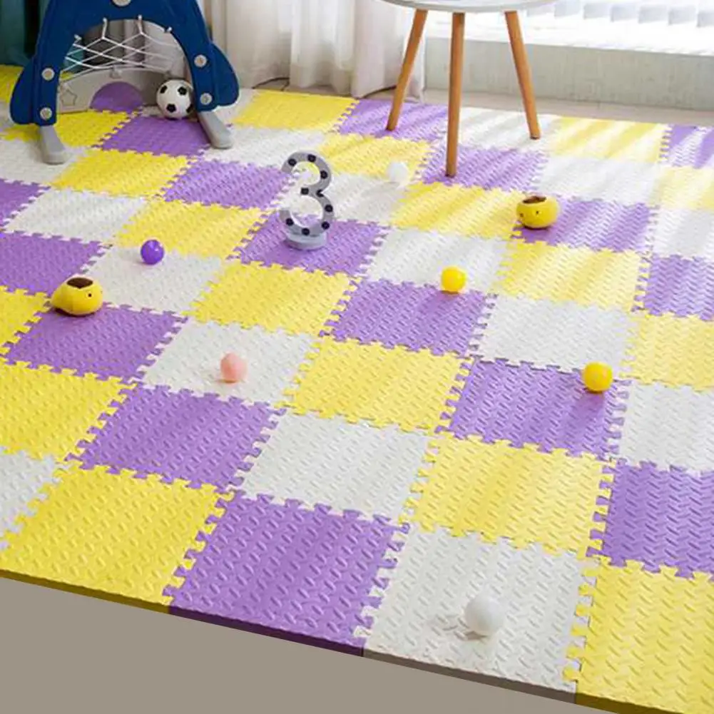 Alfombra de rompecabezas de 30cm x 30cm para bebé, tapete de juego para gatear, suave, antideslizante, seguro, azulejos, alfombras, suelo,