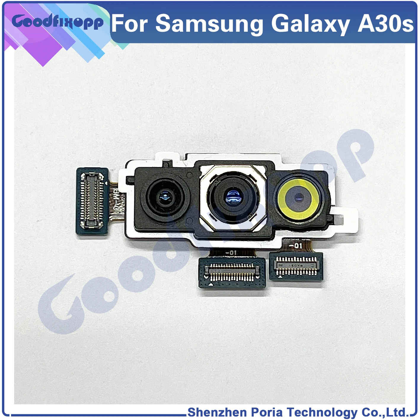 100% Tested High Qual For Samsung Galaxy A30s SM-A307F A307FN A307G A307GN A307GT Phone Back Rear Camera Module Big Camera