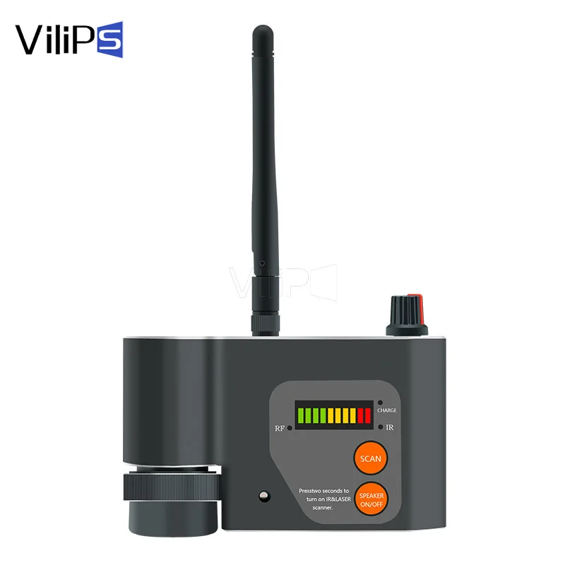 Vilips Laser Quét Hồng Ngoại Báo Chống Gián Điệp RF Máy Dò Laser Hồng Ngoại GSM WiFi Phát Hiện Tín Hiệu Camera Ống Kính Lấy Nét Quét