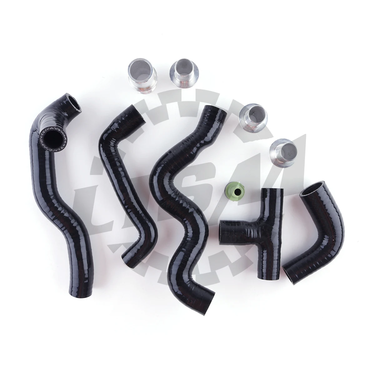 5PCS For AUDI A3 1.8T AUQ AUM Jetta Golf 4 Bora 1999-2006 3-ply Silicone Crankcase Breather Hose Tube Pipe Kit