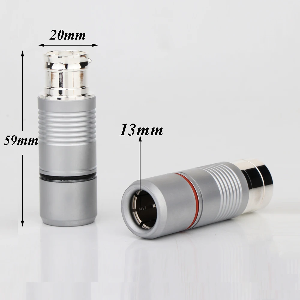 XR1813 4pcsVoodoo Hi-End Silver plated Tellurium Copper Male female XLR Connector audio XLR balance plug connector for hifi plug