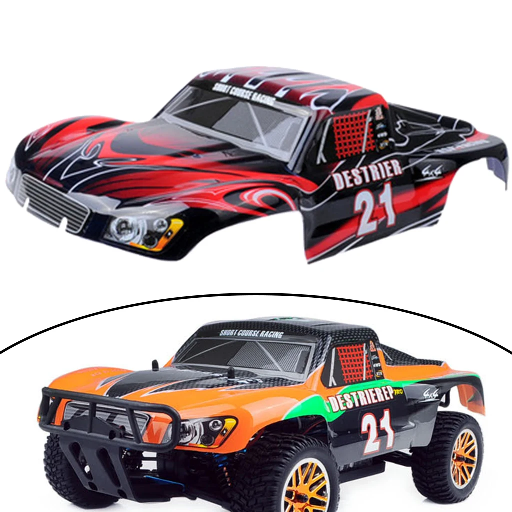 RC ABS Plastic Body Shell with Stickers Decor Replace for HSP 94155 94170 RC 1:10 Scale Remote Control High Speed Racing Car DIY