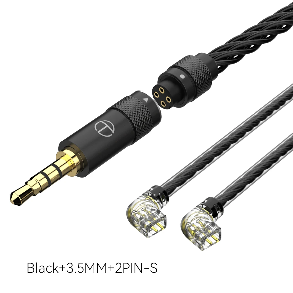 TRN T2 Pro16 Core Oortelefoon Verzilverd HIFI Upgrade Kabel 2.5 5-pin/3.5/4.4/Type C 5-pin/QDC//MMCX/0.75/0.78